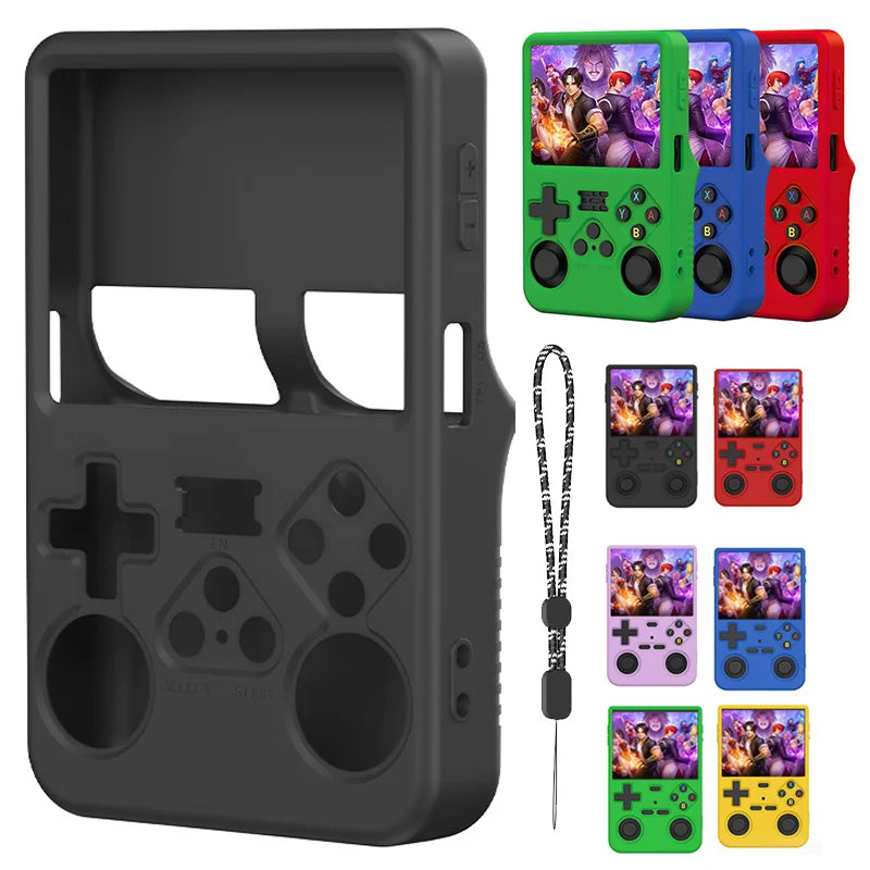 Color Silicone Case For R36S Handheld Game Console Silicone Protective