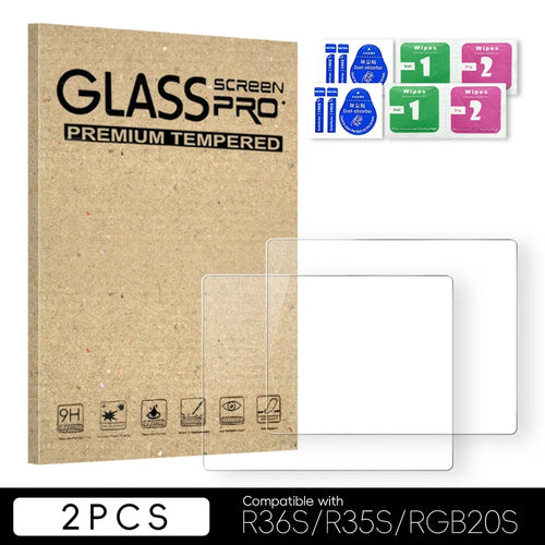 Data Frog 2/3/5/10/15pcs Tempered Glass Film For R36S 3.5 Inch Game