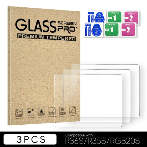 Data Frog 2/3/5/10/15pcs Tempered Glass Film For R36S 3.5 Inch Game