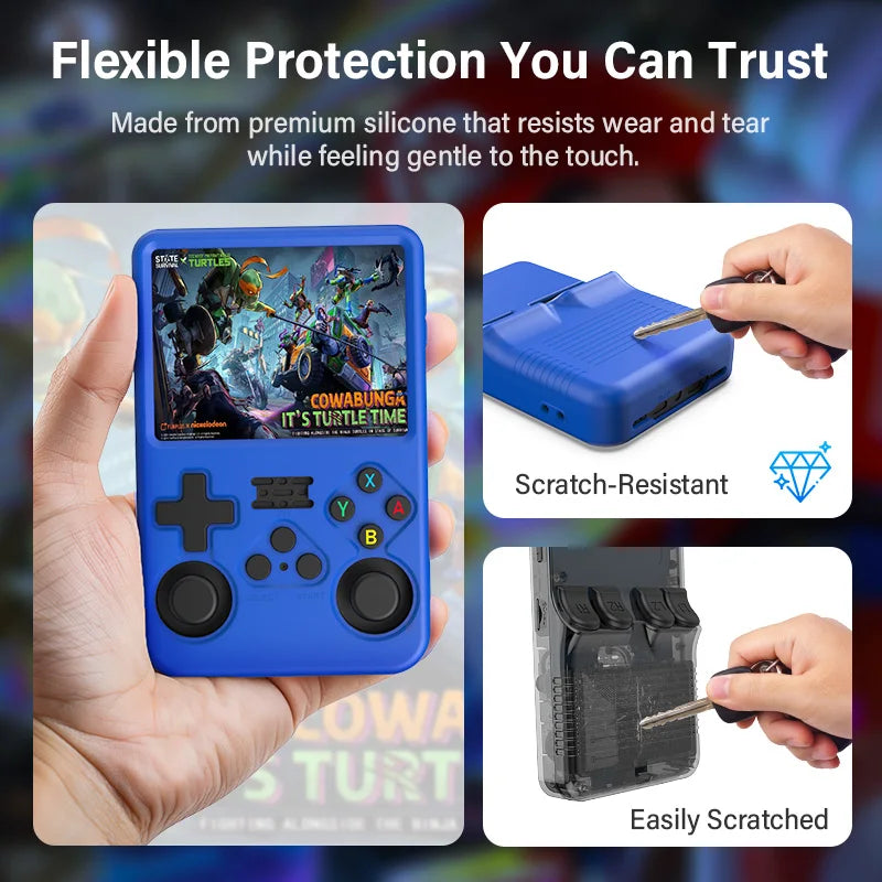 Color Silicone Case For R36S Handheld Game Console Silicone Protective