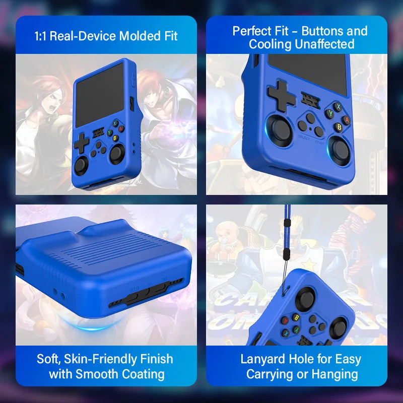 Color Silicone Case For R36S Handheld Game Console Silicone Protective