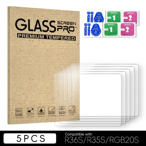 Data Frog 2/3/5/10/15pcs Tempered Glass Film For R36S 3.5 Inch Game