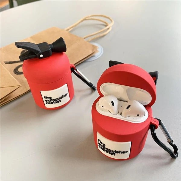 AirPods Fire Extinguisher Silicone Case Cover