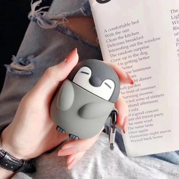 Cute Sleepy Penguin AirPods Case