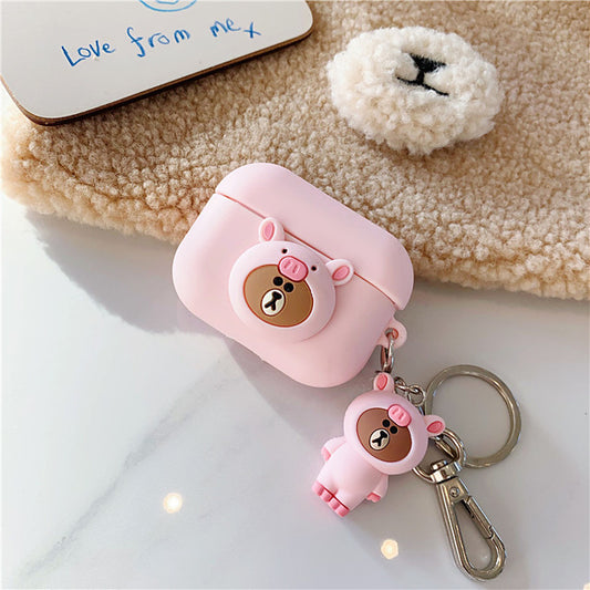 TPU Soft Lovely Cartoon Pattern AirPods Pro Case