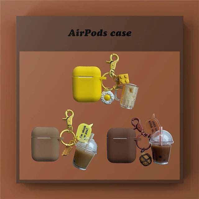 Milk Tea Pendant Silicone AirPods1/2/3