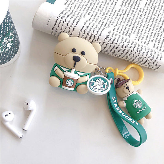 Coffee Cup Bear AirPods 1/2/3 Headphone Case