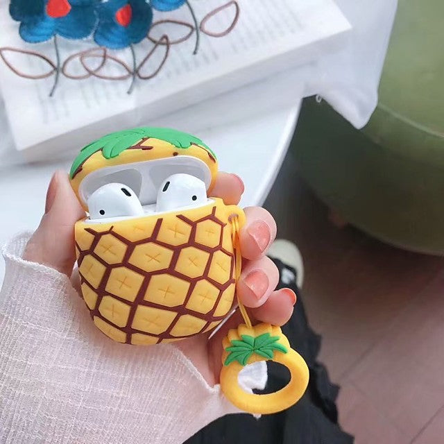 Pineapple AirPods Case Cartoon Protective Cover Soft