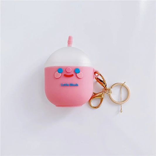 Cute Smile Face bluetooth headset case For Airpods 1/2