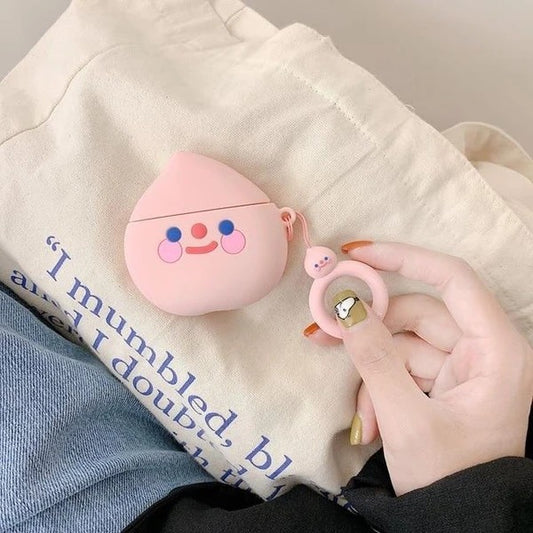 AirPods Strawberry Avocado Peach Silicone Case Cover