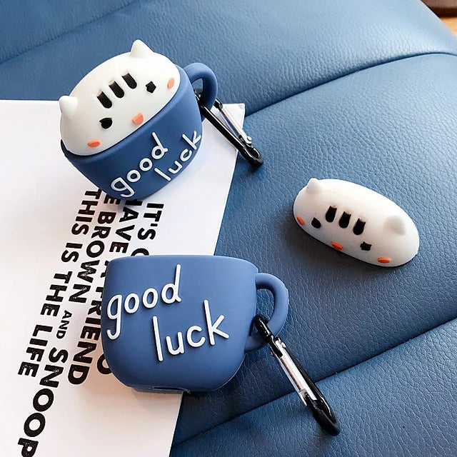 Good Luck Cat Headphone Case Soft