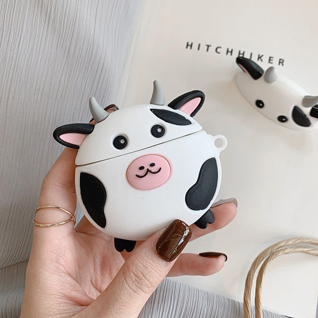 Cute Cartoon Cows AirPods Headphone Case