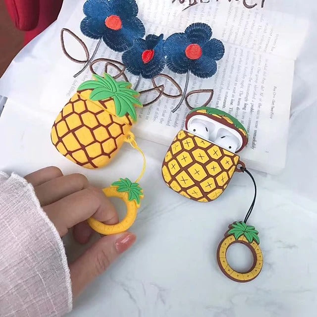 Pineapple AirPods Case Cartoon Protective Cover Soft