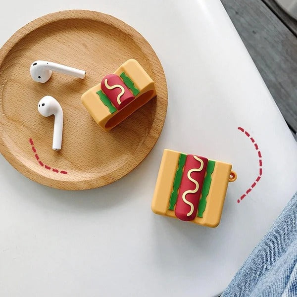 AirPods Hot Dog Silicone Case Cover