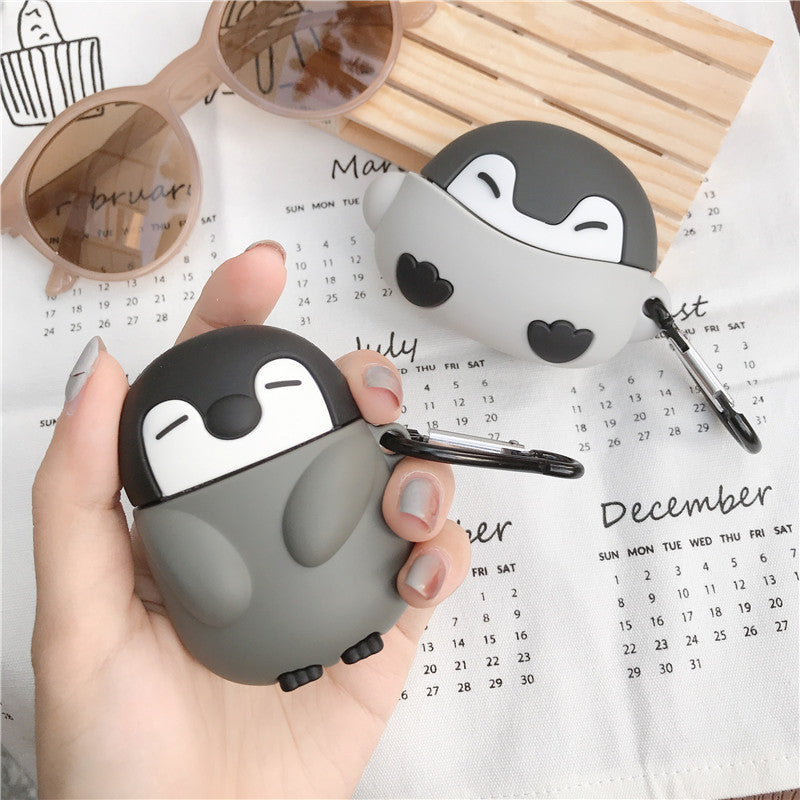 Cute Sleepy Penguin AirPods Case