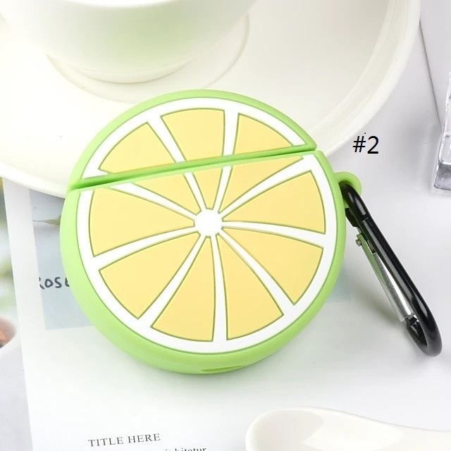 Case For Apple scene map AirPods 1/2 universal fruit pattern