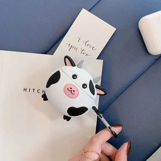 Cute Cartoon Cows AirPods Headphone Case