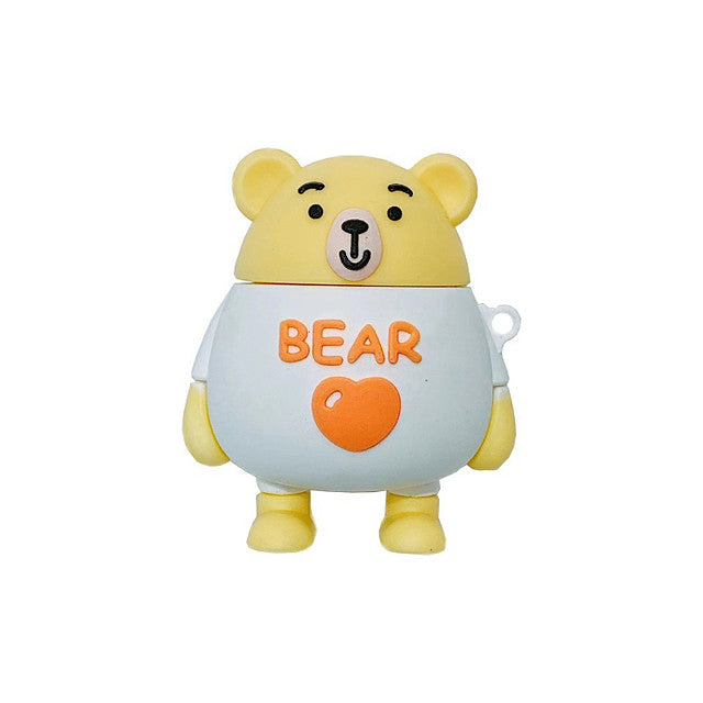 Cartoon Bear AirPods Shockproof Headphone Case