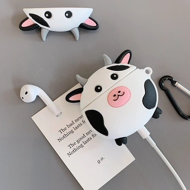 Cute Cartoon Cows AirPods Headphone Case
