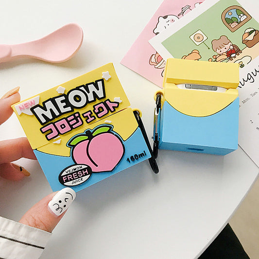 Peach Juice AirPods Pro AirPods 1/2/3 Cute Headphone Case