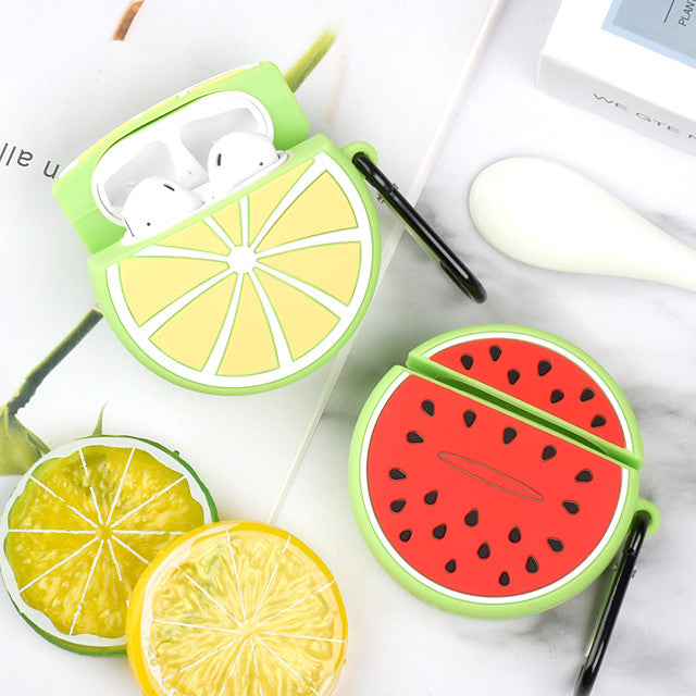 Case For Apple scene map AirPods 1/2 universal fruit pattern