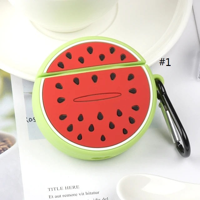 Case For Apple scene map AirPods 1/2 universal fruit pattern