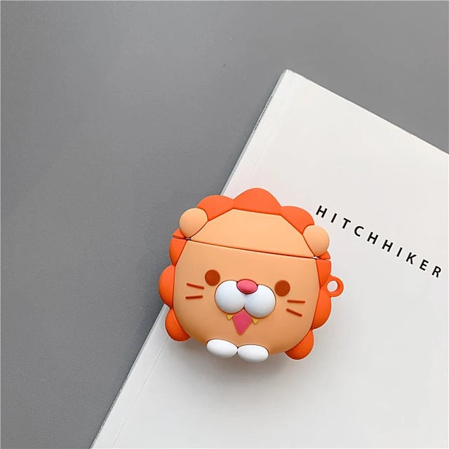 Cartoon Lion Headphone Case
