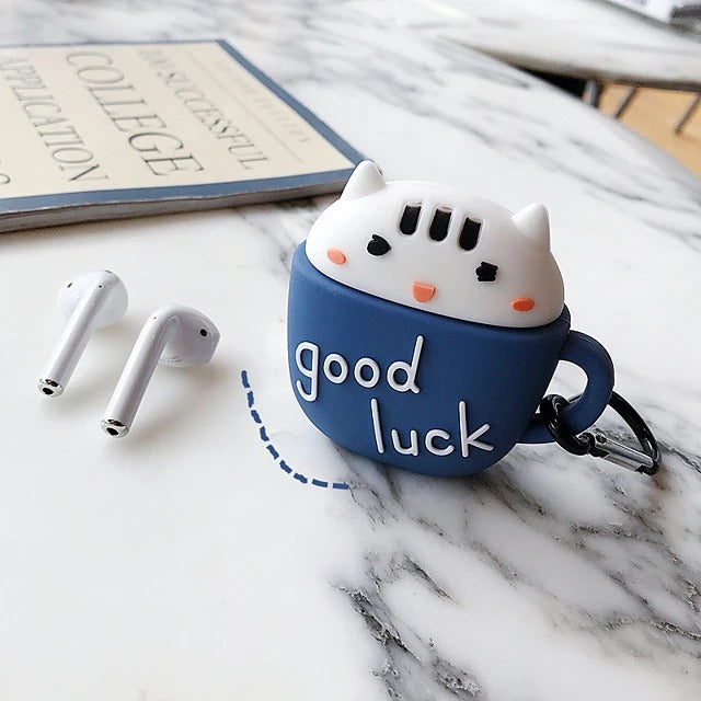 Good Luck Cat Headphone Case Soft