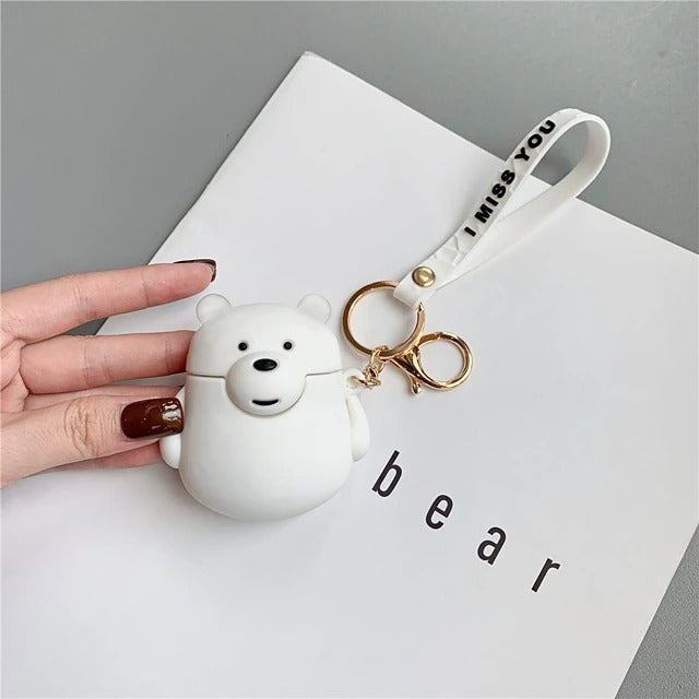 3D Silicone Panda AirPods Case