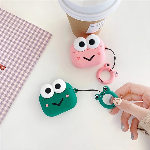 Cute Cartoon Frog AirPods Pro Headphone Case