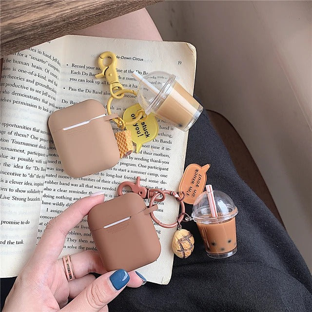 Milk Tea Pendant Silicone AirPods1/2/3