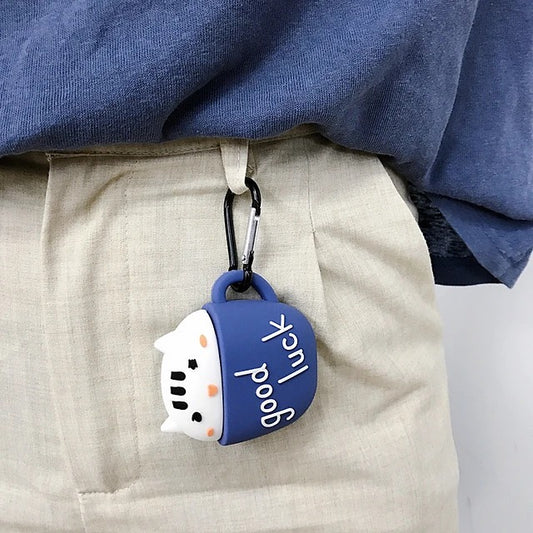 Good Luck Cat Headphone Case Soft