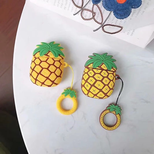 Pineapple AirPods Case Cartoon Protective Cover Soft