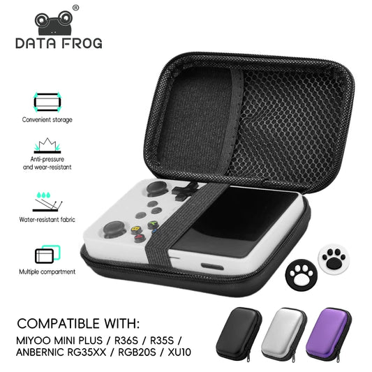 Data Frog Case for Anbernic RG35XX Plus Miyoo Mini Plus R36S R35S