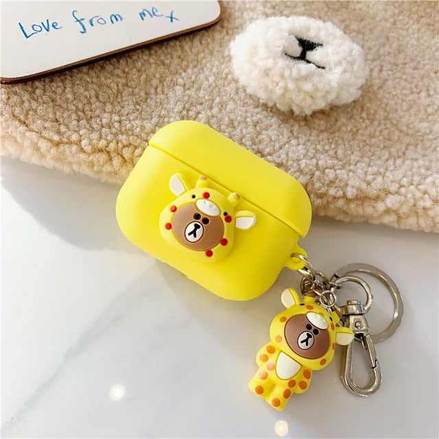 TPU Soft Lovely Cartoon Pattern AirPods Pro Case