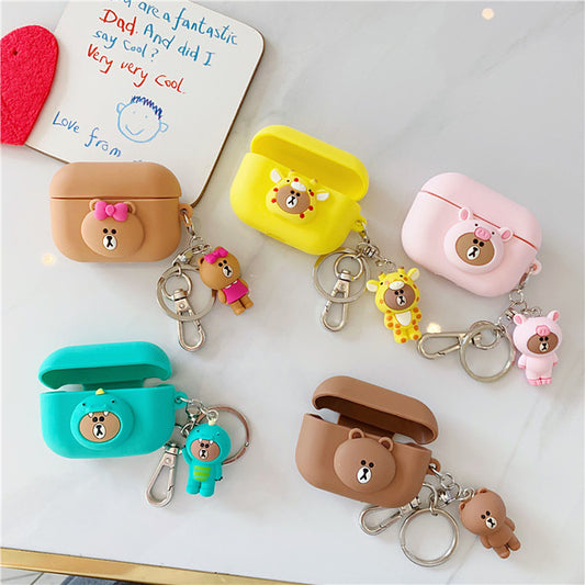 TPU Soft Lovely Cartoon Pattern AirPods Pro Case