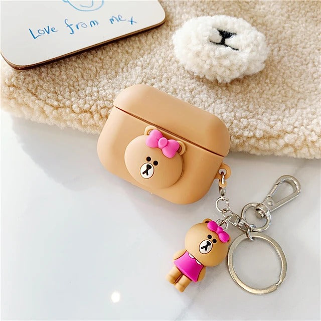 TPU Soft Lovely Cartoon Pattern AirPods Pro Case