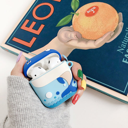 Cartoon Whale Dinosaur AirPods Headphone Case