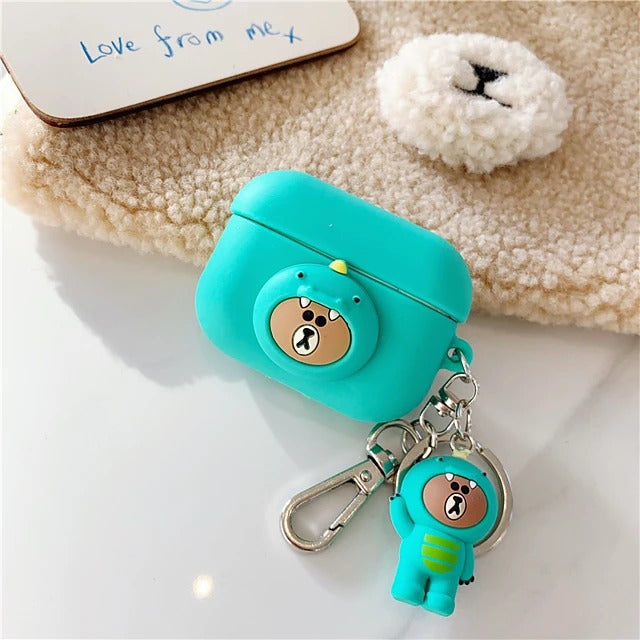 TPU Soft Lovely Cartoon Pattern AirPods Pro Case