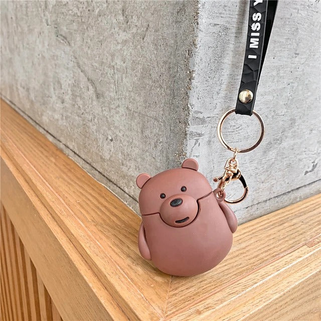 3D Silicone Panda AirPods Case