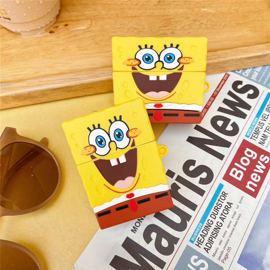 SpongeBob Case For AirPods 1 2 Pro Shockproof Lovely Headphone Case