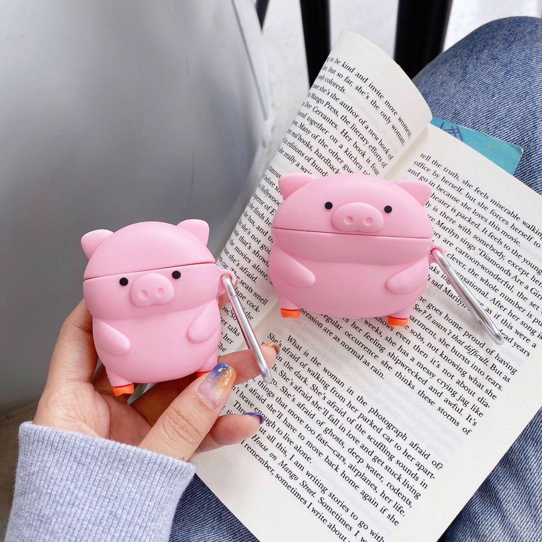 3D Cartoon pig Earphone Cases for Apple AirPods pro